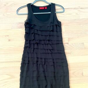 New York & Co Chifon Mid Length Dress (Black)